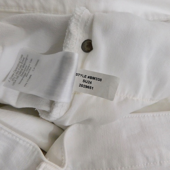 NEW!! J. CREW Wide Leg Denim Trousers Solid White Preppy Minimalist Size 32 - Picture 14 of 16